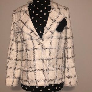 NWOT Karl Lagerfeld Checkerd Blazer